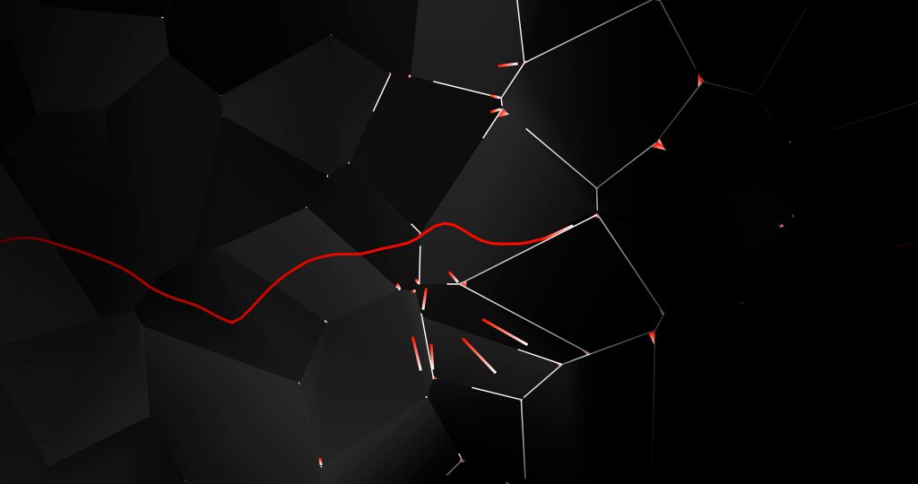 Cyber Pulse generative audiovisual still by Raven Kwok